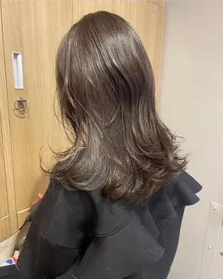 セミロング カラー レイヤーカット/暖色 カラー/mao🎀のヘアスタイル