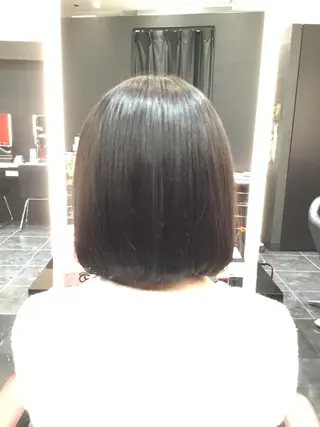 ミディアム Annon プライベートサロンのヘアスタイル