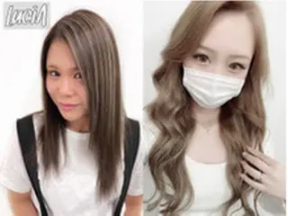 ロング カラー エクステ LuciAのヘアスタイル