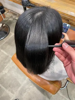 ロング カラー 松田 恋のヘアスタイル