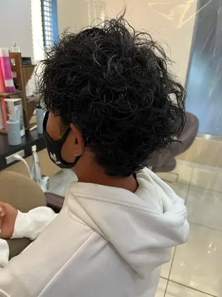 ショート パーマ メンズ トータルビューティー K:R鶴川のヘアスタイル