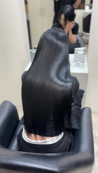 ロング 髪質改善/ 艶カラー【心斎橋】のヘアスタイル