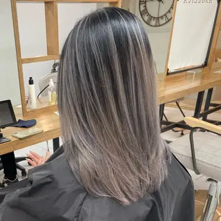 ミディアム カラー 韓国レイヤーカット★ 小林大樹のヘアスタイル