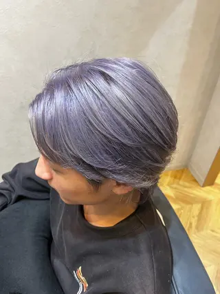 カラー メンズ 💜N°大分💜 三浦のヘアスタイル