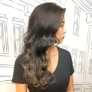 セミロング レイヤー⭐️カラー ⭐️平川雅史のヘアスタイル