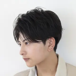 ショート メンズ 坂本 鈴葉のヘアスタイル