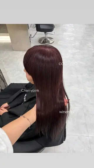 ロング カラー 透明感うる艶カラー 🤍MANAMIのヘアスタイル