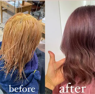 ミディアム カラー eins.hair所属・過去一の柔髪ヘア 🌿einshairのヘアスタイル