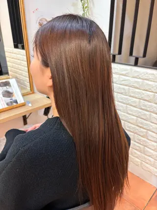 セミロング 板井 渚月のヘアスタイル