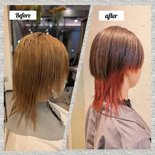 カラー 吉田 彩のヘアスタイル