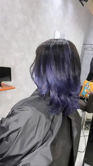ミディアム andKおもろまち店 艶ダブルカラー✨のヘアスタイル