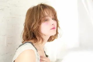 ミディアム カラー マツエク・マツパ 🤎ベージュカラー 🐶メンズパーマのヘアスタイル