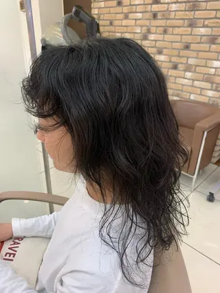 ミディアム パーマ ママ美容師まつげ 🤍まき🤍のマツエク・マツパデザイン