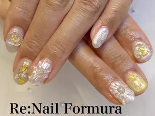 ミディアム Re:Nail Formula所属・kido chieのネイルデザイン
