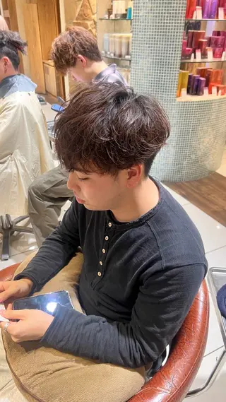 パーマ メンズ 毛流れ職人 /和田瑞生のヘアスタイル