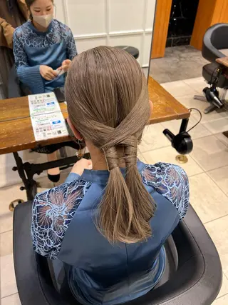 ヘアアレンジ haco＋所属・圧倒的デザイン力 店長🎨RENAのヘアスタイル