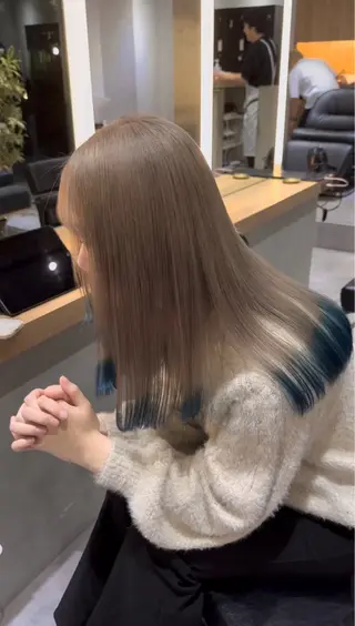 ロング カラー レイヤーカット/ ブリーチカラー/雅人のヘアスタイル