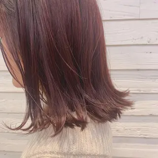 ミディアム カラー 🌱小顔ヘア/ボブ ミディアム/双葉🌱のヘアスタイル