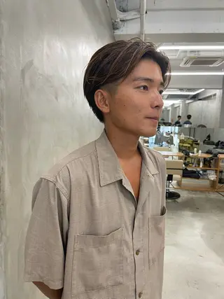 メンズ メンズカット パーマ[佐橋]のヘアスタイル