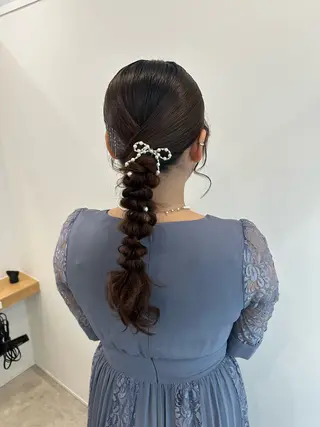 ロング ヘアアレンジ ヘアセット/艶カラー 💐nao.のヘアスタイル