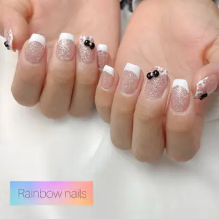 ネイル Rainbow nailsくろちゃんのネイルデザイン