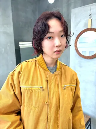 ショート カラー パーマ tetohair 森田浩平のヘアスタイル