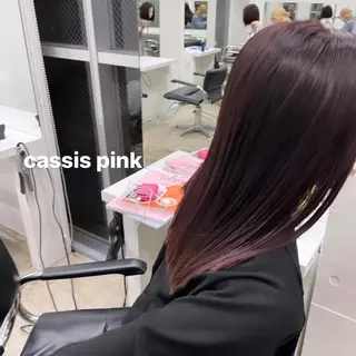 セミロング fifth所属・センターパート／マッ シュ／パーマ　あさみのヘアスタイル