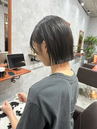 ショート C’LD hair  produce /シールドヘア所属・モテ髪/ボブ/ショー ト/アダチフウトのヘアスタイル