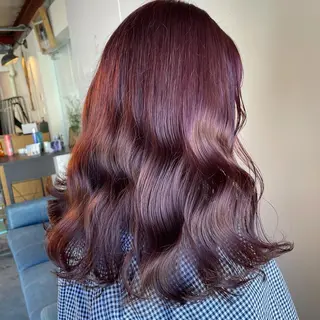 セミロング カラー ヘアアレンジ マツエク・マツパ 透明感カラー/推しカ ラー☁️JURAのヘアスタイル