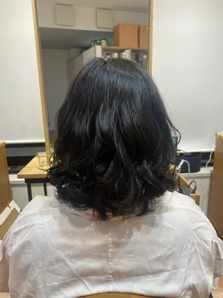 ミディアム パーマ ❤️パーマ美容師✂︎ 井口美緒のヘアスタイル
