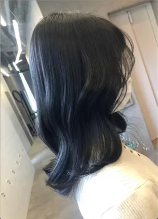 セミロング マンツーマン／韓国 ヘア‎Amiのヘアスタイル