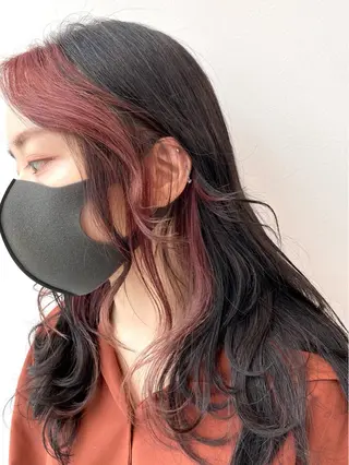 ミディアム カラー momo所属・メンズヘアメイク 🩵Mayuki🩵のヘアスタイル