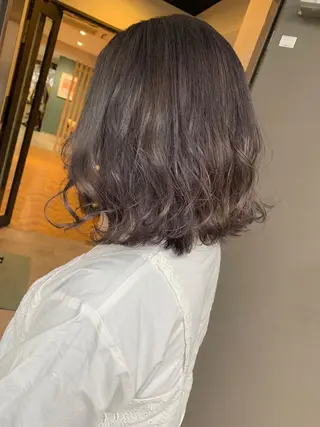 ミディアム カラー 髪質改善will hairdesignのヘアスタイル