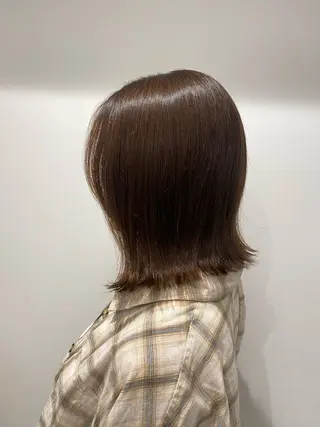 ミディアム ゅぃ /韓国風/顔周りのヘアスタイル