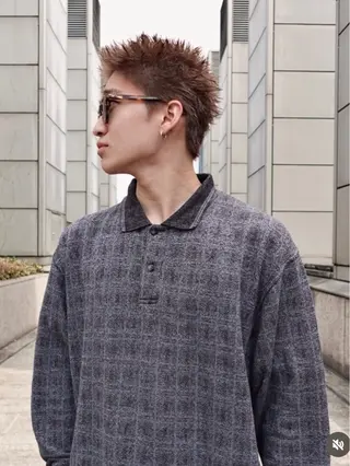 メンズ 🔥ダブルカラー🔥 艶カラー/近澤✂︎のヘアスタイル