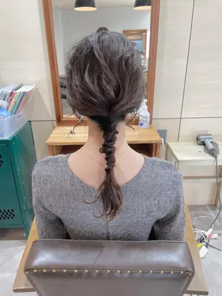 ロング カラー ヘアアレンジ CUORE所属・mayu ○のヘアスタイル