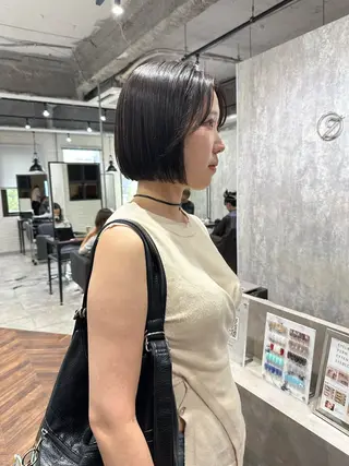 ショート カラー レイヤー/ボブ/ 顔周り/yukinaのヘアスタイル