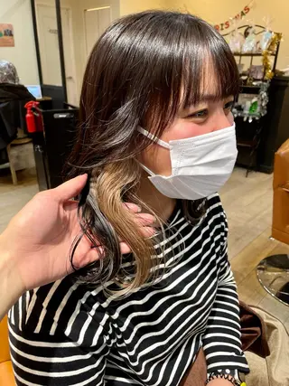 セミロング 亀川蓮 Agu hairのヘアスタイル