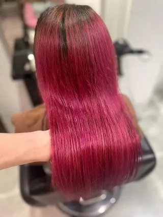 セミロング パーマ アイブロウ 美髪矯正 Rioのヘアスタイル