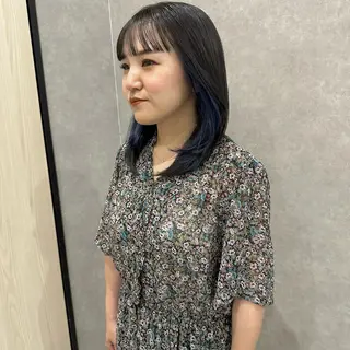 ミディアム カラー はちすか るかのヘアスタイル