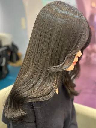 カラー 艶盛れ透明感カラー/ kanna🖤のヘアスタイル