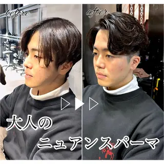 ショート パーマ メンズ Dxxxx III所属・女性目線の大人 メンズ*Ayakaのヘアスタイル