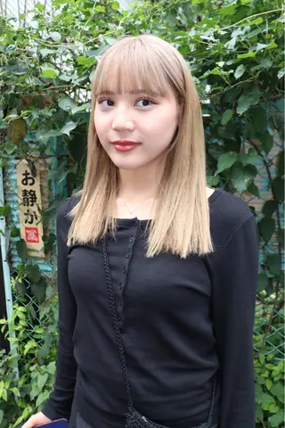 セミロング カラー ヘアアレンジ @kyoniyy KYONIのヘアスタイル