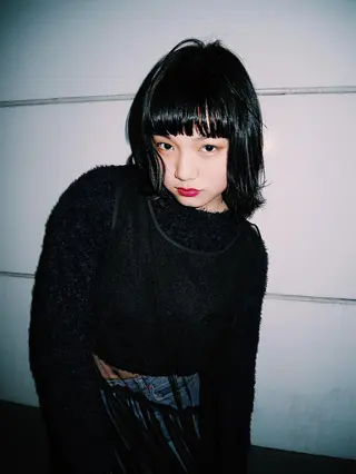 ミディアム レイヤーカット/ パーマ/鎌田実奈歩のヘアスタイル