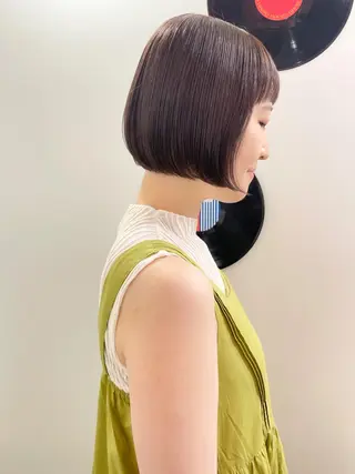ミディアム カラー パーマ 💖美髪矯正💖 辻未侑のヘアスタイル