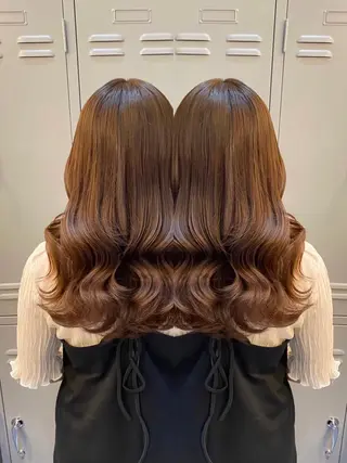 ロング カラー パーマ 🦋レイヤー✖︎ 髪質改善🦋リョウヤのヘアスタイル