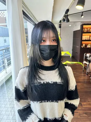 ロング カラー ワンホンヘア ケラチン/Kaitoのヘアスタイル