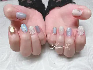 カラー ネイル 芦辺 香奈のネイルデザイン