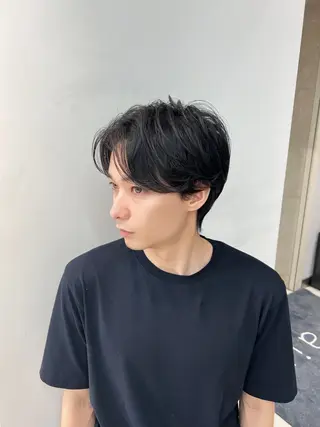 パーマ メンズ ハイトーンカラー/ さらさのヘアスタイル