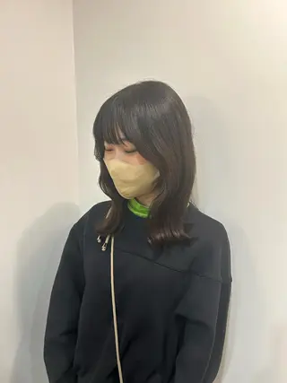 ミディアム 透明感カラー/ 髪質改善✨️💞萌愛のヘアスタイル